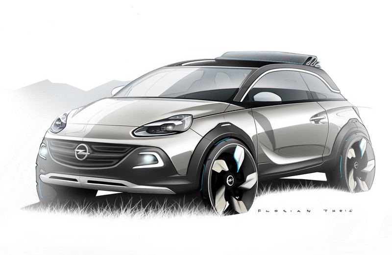 Opel Adam Rocks - studie crossoveru pro Ženevu